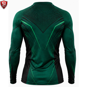 Unisex <b>Long</b> <b>Sleeve</b> <b>Compression</b> <b>Shirt</b> Crew Neck Sublimation Printed Quick Dry Breathable Full <b>Sleeve</b> Sports Body - Product Image 2