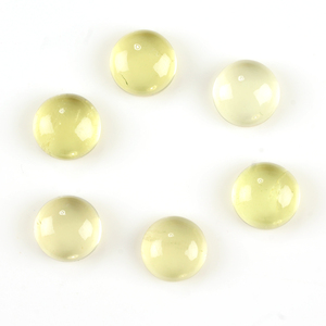 ควอตซ์เลมอนธรรมชาติสีเหลืองคุณภาพสูงขนาด 12 มม. รูปทรงกลม เรียบเนียน สำหรับทำเครื่องประดับ แหวน ต่างหู - Product Image 2