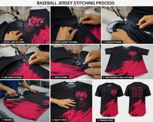 Uniforme de Béisbol de Alta Calidad, Última Moda, Transpirable, de Poliéster, Talla Grande, Parte Delantera Corta, Color Personalizado, Servicio OEM - Product Image 5