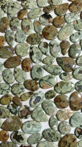 AAA+ Natural Rhyolite Jasper Cabochon Unique Pattern | Loose Gemstone Wholesale Lot for Jewelry Making - Product Image 1