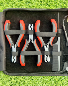 Professional Saaqaans Enterprises Hair Extension Tools Stainless Steel Keratin Bond Pressing Extensions <b>Pliers</b> <b>Set</b> - Product Image 5