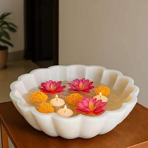 Cuenco de piedra tallado artesanal, cuenco decorativo de lujo para comedor, cuenco de piedra preciosa natural, cuenco elegante para decoración del hogar - Product Image 1