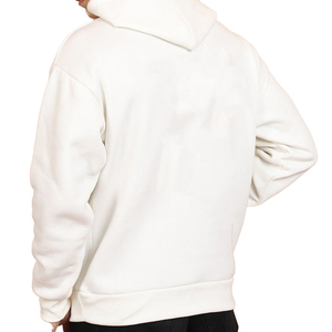 เสื้อฮู้ดสีขาวสำหรับผู้ชาย ทรงปกติ ผ้าฝ้าย 100% เฟรนช์เทอร์รี่ สวมใส่สบายๆ สำหรับฤดูใบไม้ร่วง - Product Image 2
