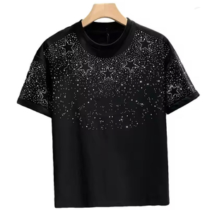 Camisetas con Pedrería de Diseño Nuevo al por Mayor para Hombre, Camisetas Estampadas de Moda Urbana, Camisetas con Pedrería de Diseño Personalizado para Hombre - Product Image 1