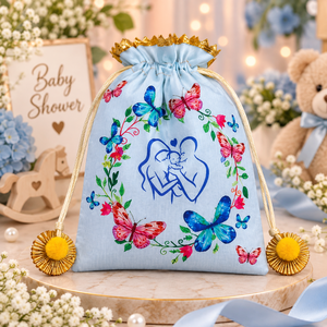 Bolsas de Regalo para Baby Shower, Bolsitas de Tela de 7×9 Pulgadas para Chocolates, Frutos Secos, Dulces y Recuerdos - Product Image 1