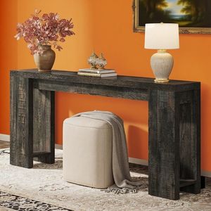 Wooden Console <b>Table</b> for <b>Sofa</b> Entryway or Accent Placement - Product Image 2