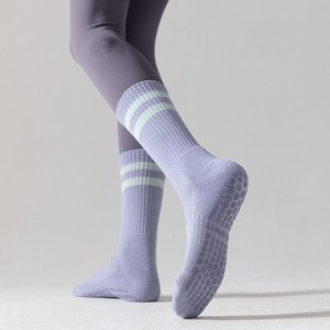 Calcetines de Yoga Antideslizantes para Mujer, Corte Bajo, con Agarre en el Tobillo, Diseño Geométrico, para Pilates, Barre, Estudio, Fitness y Deportes - Product Image 3