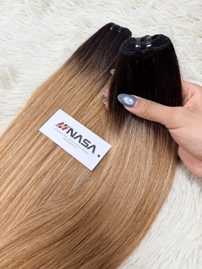 ผมต่อแบบเส้นเดียวของ NASA ทำจากผมแท้  แบบ Super Double Drawn  ชุดเต็มศีรษะ สีออมเบร เรียบลื่นดุจแพรไหม - Product Image 6