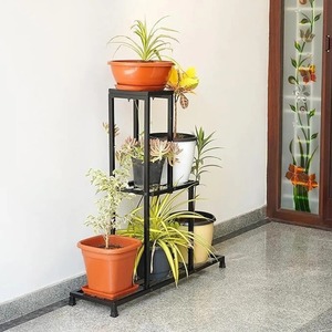 Precios Directos de Fábrica, Macetero de Metal Negro para Decoraciones de Boda, Macetas para Balcón/Sala de Estar, Soporte para Macetas - Product Image 4