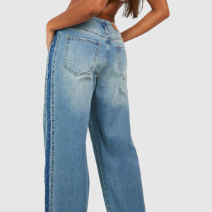 Jeans de Mezclilla Anchos de Invierno para Mujer, Estilo Urbano, Ecológicos, de Alta Calidad, Cómodos y Elegantes, Precio de Fábrica OEM/ODM - Product Image 4