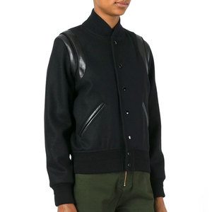 Chaqueta Varsity Estilosa para Mujer, Estilo Retro de Béisbol, Ropa Exterior para Deportes Escolares y Uso Diario Informal - Product Image 3