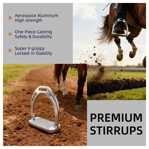 Estribos de Seguridad Reutilizables de Acero Inoxidable Ligeros de Primera Calidad para Montar a Caballo, Saltos y Doma, Compatibles con Montar a Caballo al Estilo Occidental e Inglés - Product Image 4