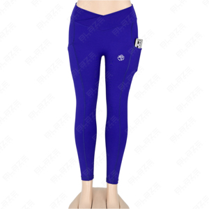 Leggings pour femmes Poches Collants respirants Pantalon de gymnastique Bandes latérales 7 pouces Fitness avec poches Taille élastique Leggings de yoga - Product Image 2