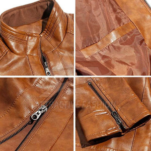 <b>Smart</b> <b>Men</b> Leather <b>Jacket</b> With Premium Front Zip Style <b>For</b> Casual Leather Winter <b>Jacket</b> Collection - Product Image 6
