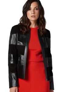 Chaqueta de Motera de Cuero Genuino para Mujer, Proveedor Mayorista de Fábrica OEM Personalizado - Product Image 4