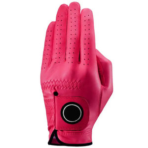 Gants de golf antidérapants personnalisables couleur unie, les plus vendus, prix de gros, adhérence stable, paume en cuir pour droitier, grande taille, peau de mouton - Product Image 1