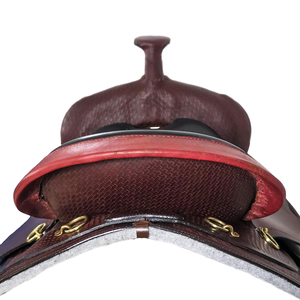 Silla de montar americana de cuero genuino estilo Western con armazón de madera, de alta calidad y duradera, la más vendida al por mayor para OEM. - Product Image 4