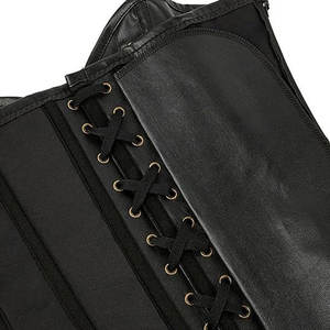 High Quality Women Leather <b>Corset</b> Genuine Cowhide Lace Up Fashion <b>Bustier</b> Custom OEM Factory - Product Image 6