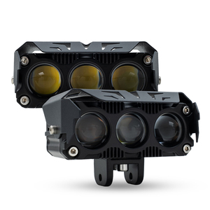 Roadpower (RP-FOG-443) Faro LED de 4 lentes, luz de alta intensidad para conducción y niebla para motocicleta, coche, SUV y todoterreno - Product Image 1