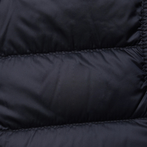 Chaleco Acolchado Negro para Hombre con Cuello Alto, Cortavientos, Ropa de Invierno, Cierre de Cremallera, Color Sólido, Exterior de Poliéster, Formal, Transpirable - Product Image 3