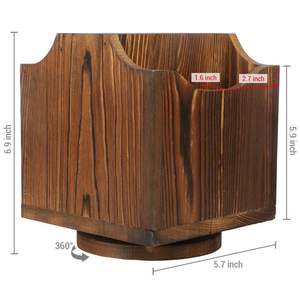 Portalápices de Escritorio Hecho a Mano con Madera de Bambú para Oficina - Product Image 6