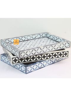 Mother of Pearl Inlay Handmade Luxury Jewelry <b>Box</b>-TAQI CRAFT INTERNATIONAL Customizable Color <b>Keepsake</b> Storage - Product Image 4