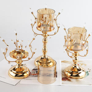 Décoration d'intérieur, ensemble de porte-bougies en fer forgé fait à la main, respectueux de l'environnement, pour les décorations de mariage, de Noël, de Pâques, d'anniversaire - Product Image 3