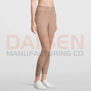 Pantalones de equitación para mujer con agarre de silicona, leggings de cintura alta elásticos, transpirables y de ajuste activo - Product Image 2