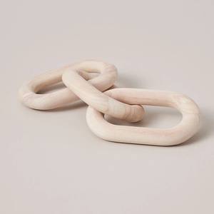 LAMETIERARTZ Cadena de Eslabones Ovalados de Madera Moderna, Hecha a Mano, Pulida, con Detalles Indios, para Esculturas de Madera de Pino, Decoración de Cadena, Uttar - Product Image 4