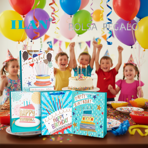 Borsa Regalo Ilan 18x24x8cm Decorazione per Festa di Compleanno - Product Image 3