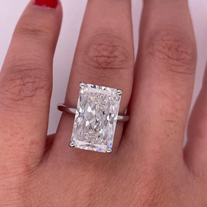 Anillo de Compromiso con Diamante Cultivado en Laboratorio de 10 Quilates para Mujer, Oro de 14K, Joyería Nupcial de Lujo, Regalo - Product Image 1