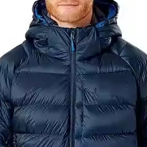 Custom Printed Winter Puffer <b>Jacket</b> Stand Warm Windproof Hoodie Zipper Closure Casual Insulated <b>Jacket</b> Woven Techniques Feather - Product Image 4