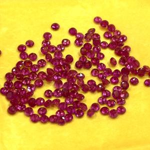 Rubí natural de Mozambique, corte redondo de 3 mm, piedras preciosas sueltas, rubí natural de alta calidad para la fabricación de joyas, suministro directo al por mayor. - Product Image 3