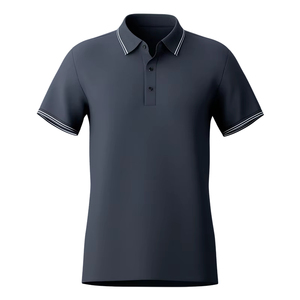 Premium Mens Plus Size Polo Shirt High Quality Breathable Casual Wear Short Sleeve Solid Color Cotton <b>Classic</b> Business Polo Top - Product Image 2