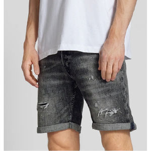 กางเกงยีนส์ขาสั้นผู้ชายผ้าฝ้ายแท้ 100% รุ่นใหม่สำหรับฤดูร้อน สวมใส่สบาย ระบายอากาศได้ดี ไซส์ใหญ่ - Product Image 2