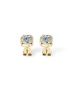 ต่างหูเพชรทรงกลม 1.01 กะรัต เพาะเลี้ยงในห้องปฏิบัติการ ตัวเรือนทองคำแท้ 14K เครื่องประดับชั้นดีสำหรับผู้หญิง ของขวัญแต่งงาน ของขวัญสำหรับแฟนสาว - Product Image 6