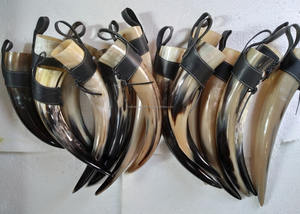 แตรวัวขัดมันสัตว์ทันสมัยดีไซน์แบบเขาสัตว์ไวกิ้งงานฝีมือธรรมชาติสำหรับงานแต่งงาน - Product Image 4