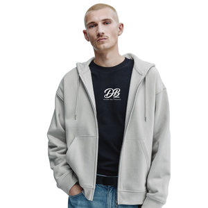 Loose Fit Full <b>Zip</b> <b>Hooded</b> Sweatshirt Premium Fabric Casual Streetwear Hoodie Custom Design Factory Wholesale Supply - Product Image 1