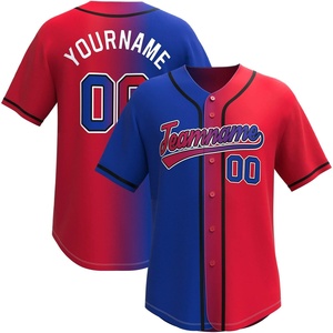 Camiseta de Béisbol Nueva Personalizada de Alta Calidad al por Mayor, Uniformes Deportivos de Poliéster para Hombre, Servicio OEM - Product Image 3