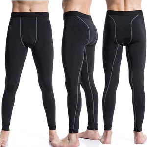 <b>Men</b> <b>Compression</b> <b>Leggings</b> Full Length Solid Color Spandex Nylon Elastic Waistband - Product Image 6