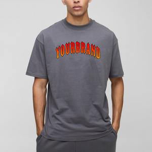 T-shirts de baseball en jersey d'été OEM en gros, respirants, pour la gym, col rond, en polyester et élasthanne, pour hommes - Product Image 4