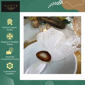 Anneaux de serviette en marbre élégants, écologiques et personnalisables de haute qualité pour cadeaux d'affaires et tables modernes – Vente en gros - Product Image 2