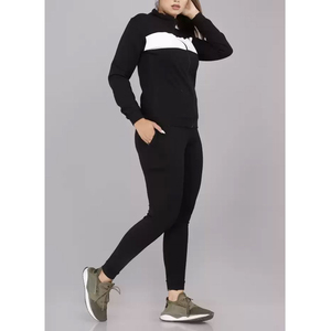 Conjunto Deportivo con Capucha Estampado para Mujer, Leggings Ajustados hasta el Tobillo de Manga Larga, Ropa Deportiva de Secado Rápido, Transpirable, 100% Algodón - Product Image 6