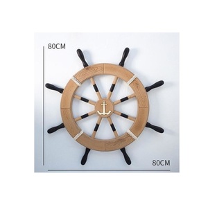 Wooden <b>Ship</b> <b>Wheel</b> Coastal Ocean Relic Crafted to Enrich Marine Inspired Spaces with Vintage Nautical Decorative Appeal - Product Image 6