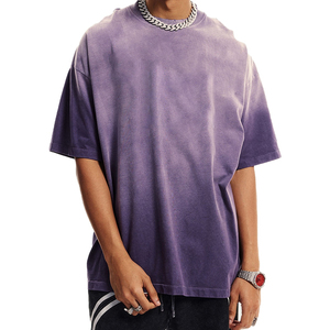 เสื้อยืดวินเทจทรงยาวแบบฟอกสี ขายส่งสำหรับผู้ชาย ผ้าฝ้าย 100% สวมใส่สบาย ทรงโอเวอร์ไซส์ คอกลม ระบายอากาศได้ดี แห้งเร็ว ปรับแต่งได้ - Product Image 5