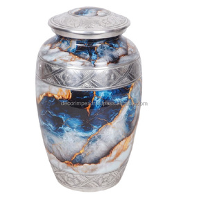 Vente en gros Urne funéraire décorative en métal urne commémorative personnalisée avec design poli au prix de gros - Product Image 2