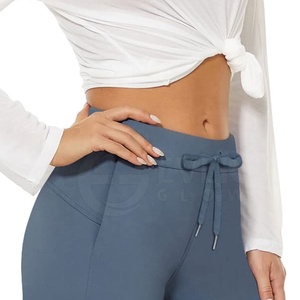 Pantalones Cortos Deportivos para Mujer EVER GLOW, Transpirables, Impermeables, de Lona 100% Algodón, con Cordón Ajustable, Cintura Media, Corte Regular, Casuales, para Yoga y Running - Product Image 3
