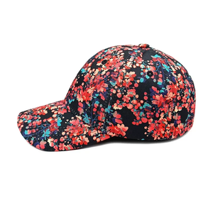 Gorra de Béisbol con Estampado Floral de Poliéster para las Cuatro Estaciones, Ajustable, con Cierre a Presión, para Exteriores - Product Image 4