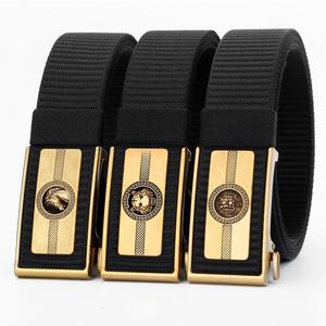 Ceinture en cuir de vachette pour homme, décontractée et professionnelle, avec boucle automatique en acier, tactique, durable, ceinture en toile épaisse de haute qualité 2026 - Product Image 1