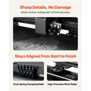 Plotter da Taglio per Vinile con Doppia Lama, Forza e Velocità Regolabili, Larghezza Massima di Taglio 53 Pollici, Display LED, Macchina da Taglio e Stampa - Product Image 6